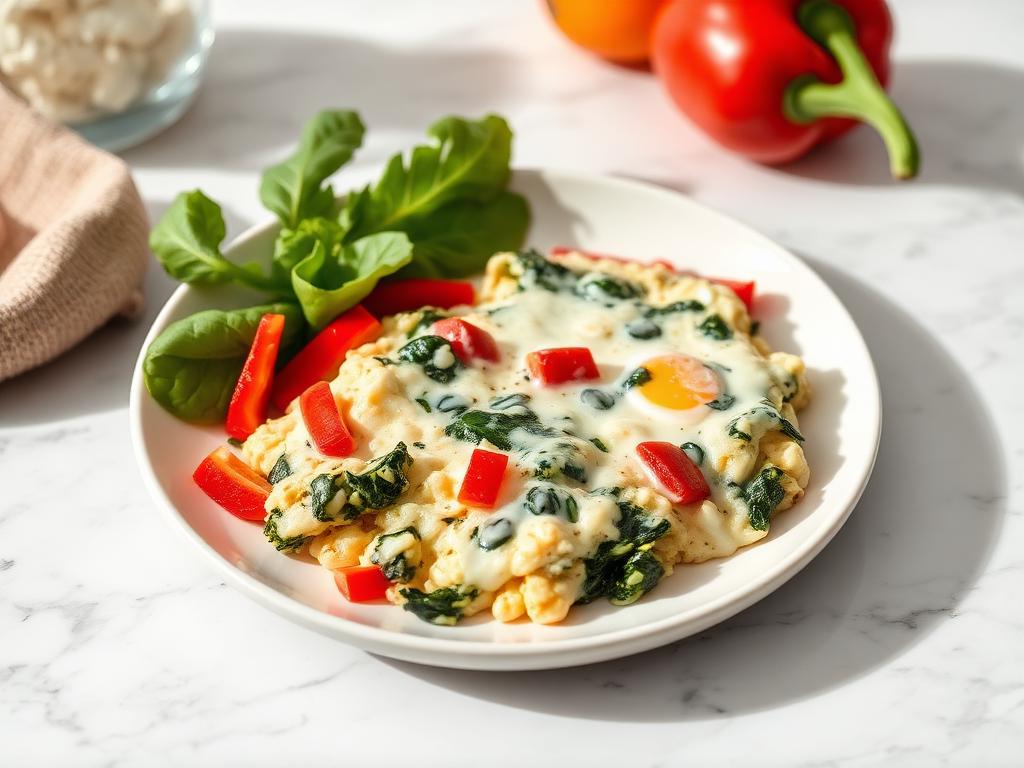 Egg White Veggie Scramble (220 kcal)