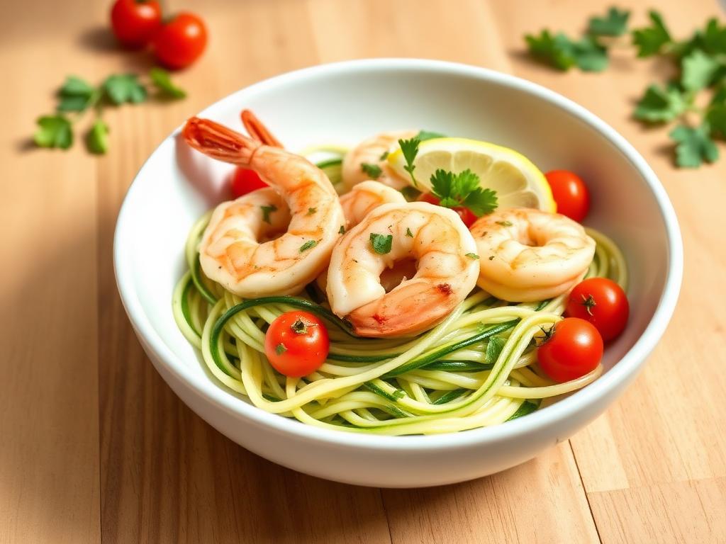 Garlic Shrimp with Zoodles
